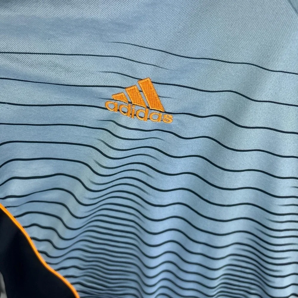 Vintage Y2K Adidas Goalkeeper Jersey Size Small Climalite Padded Sleeves Gray
